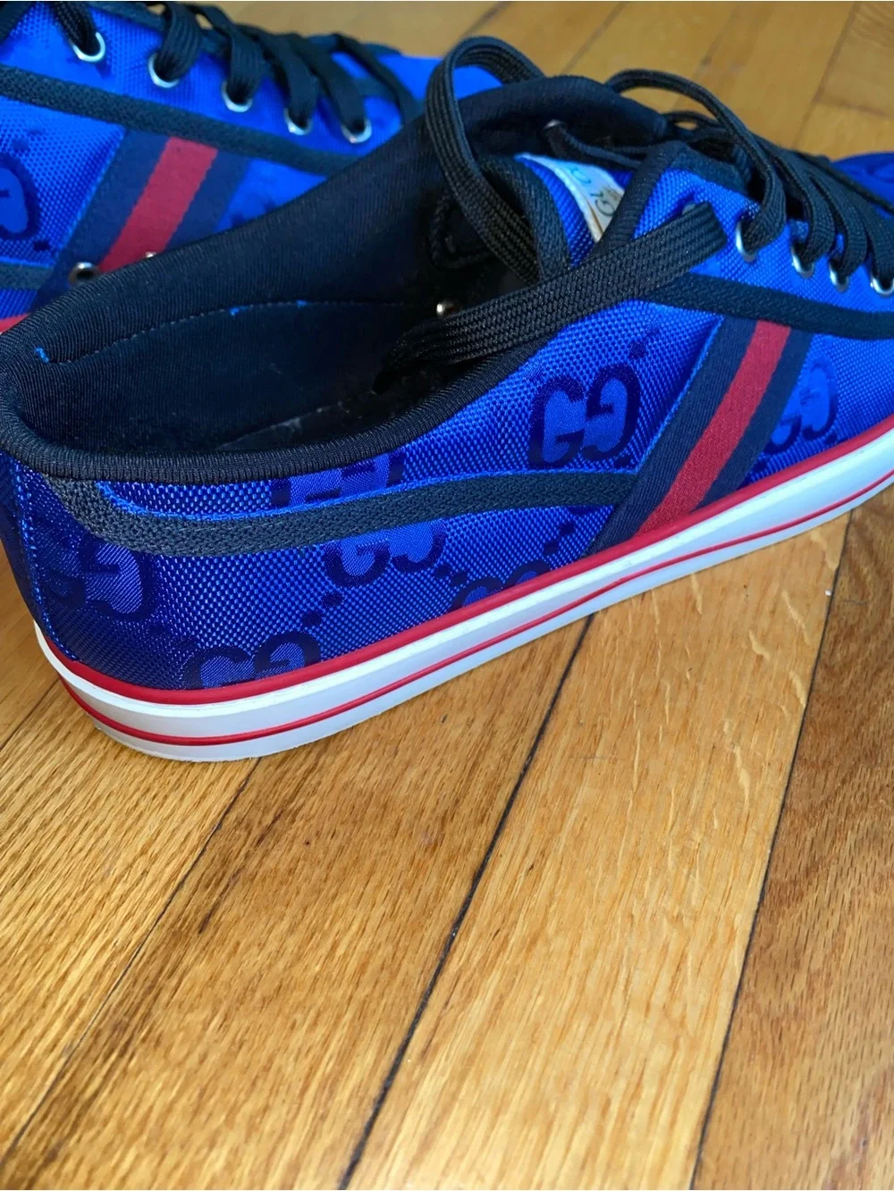 Gucci Tennis 1977 Off The Grid Blue GG Sneakers (RARE) Sz 13